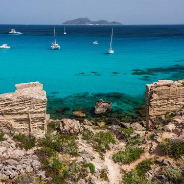 Egadi islands by boat